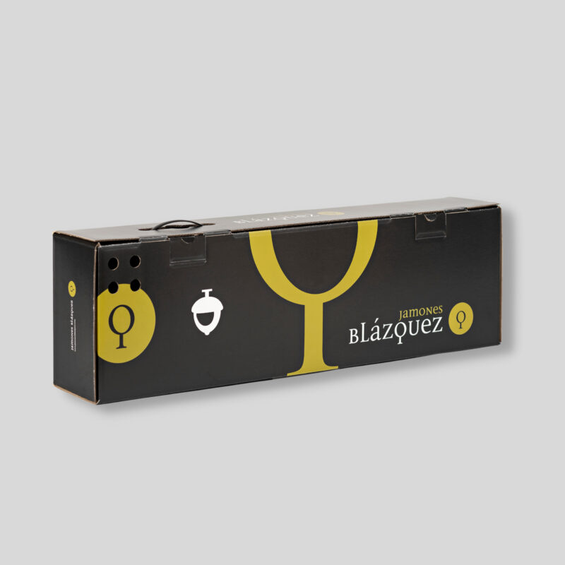 Caja jamón negra