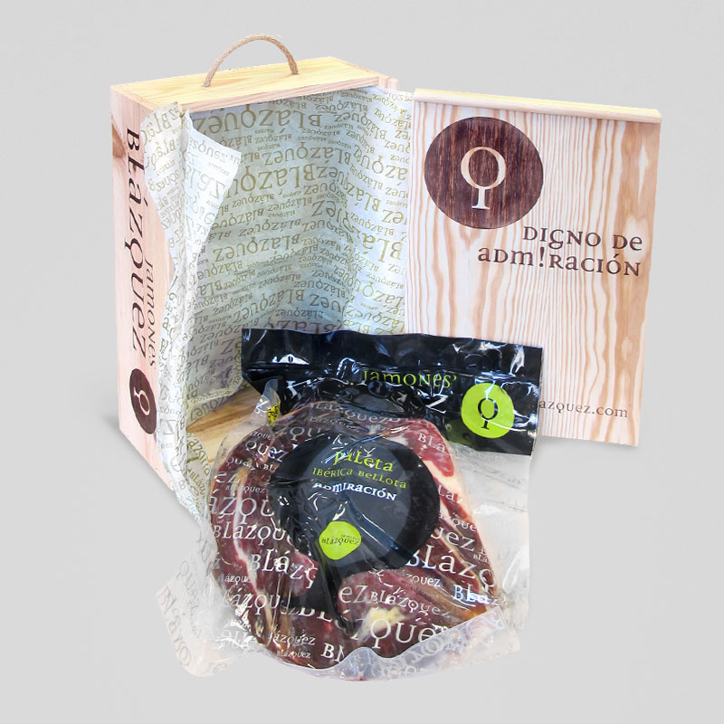 Comprar PALETA DESHUESADA EN CAJA DE MADERA - Jamones Blázquez